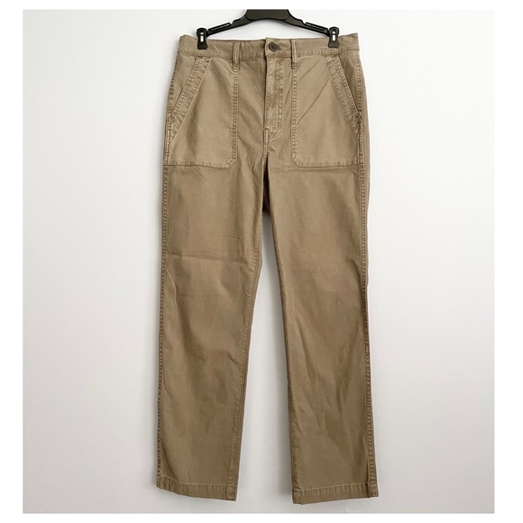NEW Madewell Tan Stovepipe Fatigue Pants Tencel Lyocell Edition US 27 - Picture 5 of 9